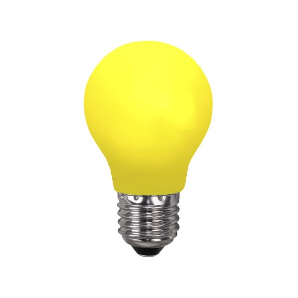LED Leuchtmittel DEKOPARTY gelb - A55 - E27 - 0-8W - 18lm - schlagf-