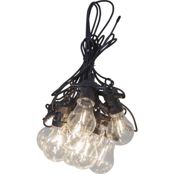 LED Lichterkette Circus Filament - 10 Birnen - warmweisse Filament L-